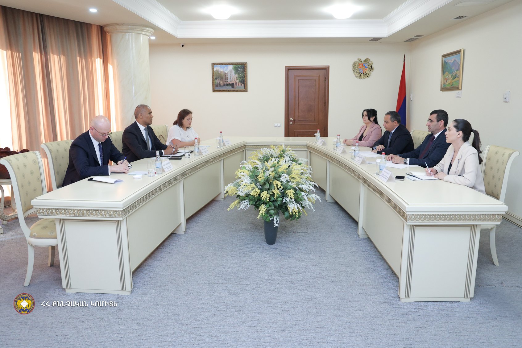 The Chairman of the Investigative Committee Artur Poghosyan Received the Head of the Council of Europe Office in Armenia